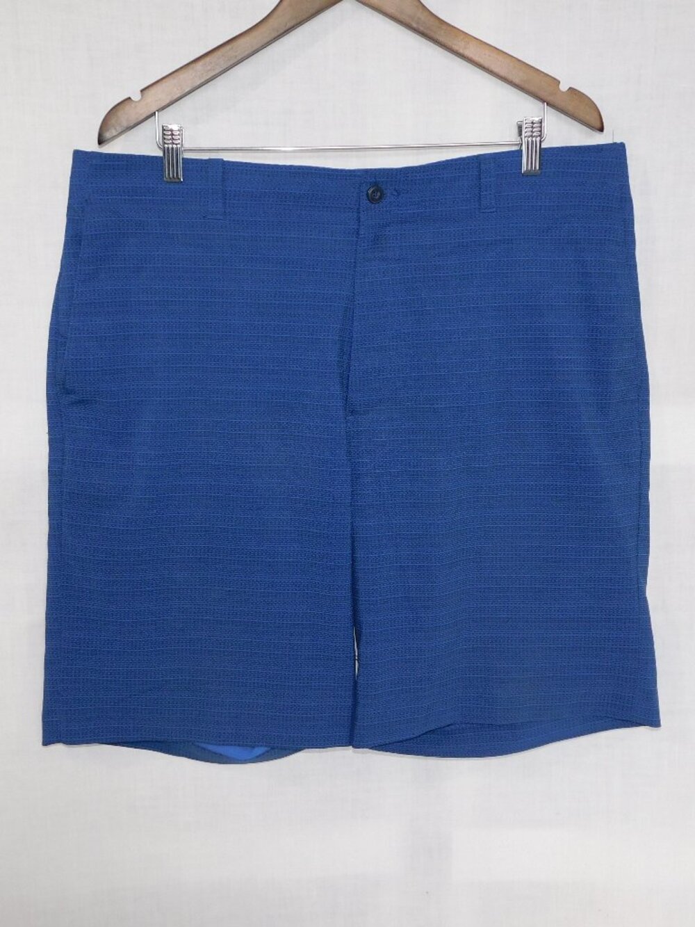 Ben Hogan Blue Striped flat Front Golf Shorts Mens 40